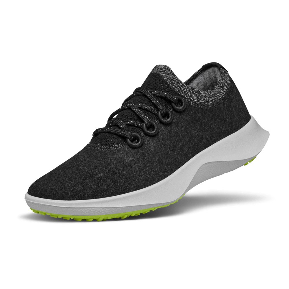 Allbirds Men's Wool Dasher Mizzles - Running Shoes Black - LDF761892